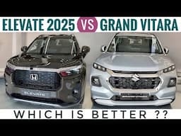 Maruti Grand Vitara vs Elevate 2025 Model - Which One? | Honda Elevate vs Grand Vitara 2025 Model