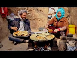 Morning routine of Cavedweller | Cooking Unique Traditional Food | Village life in Afghanistan
