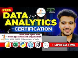 ISRO Free Data Analytics Course Launched ️‍🔥 Limited Time to Join this Free Course