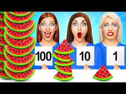100 खाद्य परतें चुनौती | स्वादिष्ट व्यंजन Multi DO Food Challenge