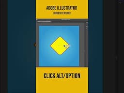 Hidden Corner Rounding Trick in Adobe Illustrator | Alt/Option Shortcut!
