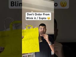 Don’t Order From Blink it / Zepto 😮 #shorts #jaykapoor