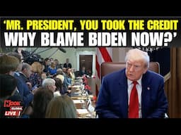 LIVE: Reporter Frustrates Trump With 'Crash' Question After ‘Be Nice’ Plea | Trump Cabinet Meeting