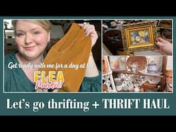 Let's get ready for a fun day at the Tennessee Flea Mall | Thrift with me + Thrift haul