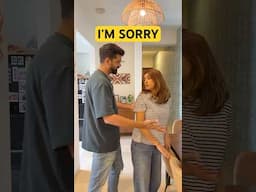 Apologising after a fight #funny #comedy #couple #explore #shorts #fight #apologise