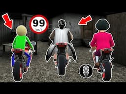 Granny, Scary Teacher and Baldi rides motorcycles - funny horror animation parody (p.368)
