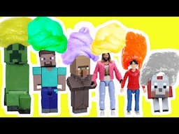 Minecraft Movie DIY Slime Making and Mixing Compilation Tutorial! Crafts for Kids