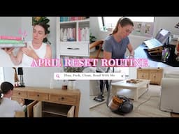 🌈 APRIL RESET ROUTINE | Organisation, Deep Cleaning Motivation, Book Review + New Month Reads!
