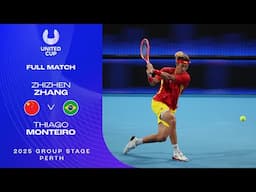 Zhizhen Zhang v Thiago Monteiro Full Match | United Cup 2025 Group E