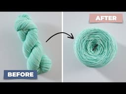 How to Crochet with a Hank of Yarn