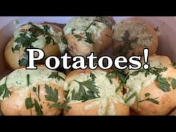 Fresh from the garden easy garlic potato recipe.