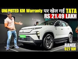 Tata Harrier EV Detailed WALKAROUND! Lifetime warranty बदलेगी गेम🔥
