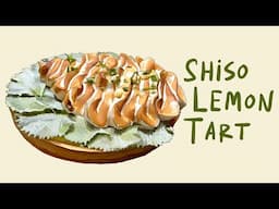Making a tart with my favorite herb!