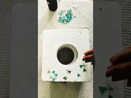Thermocol के गत्ते से बनाया बेहतरीन planter stand ❤️#shortsvideo #diy #ytshorts #planters #shorts