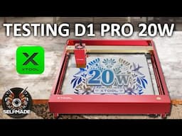 xTool D1 Pro 20W assembly and testing of my new laser