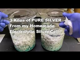 Pure Silver Harvest From My Silver Cell