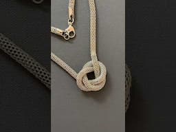 Knot pendant necklace | super easy DIY charm necklace | #necklace | DIY