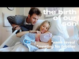 BIRTH VLOG | meet our son! (name reveal, meeting Bryson, c-section)