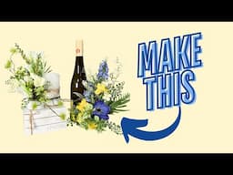 Wine Bottle Bouquet Clips Using Silk Flowers | DIY Wine Bottle Flowers