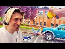 School Shuts Down After Parent Fights Cop | xQc Reacts
