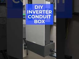 Made this DIY Conduit Box for my 48V SUNGOLDPOWER 11.4kW Hybrid PV Inverter #rvwithtito #offgrid