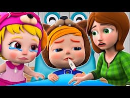 Little Baby Is Sick  - Sick Song + More Nursery Rhymes & Kids Songs - PIB Little Song