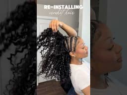 Re-installing CROCHET hair 😍🔥 @eayonhairstore  #crochet #crochethair #crochettutorial