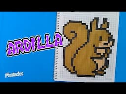 COMO DIBUJAR UNA ARDILLA EN PIXEL ART - PIXELADOS