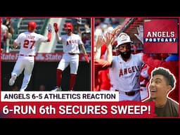 ANGELS POSTCAST: ANOTHER Jo Adell HR caps 6-RUN sixth inning as Halos SWEEP Athletics with 6-5 win