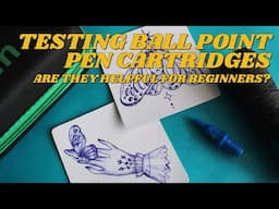 Tattooing on Paper?! Testing a Ballpoint Pen Cartridge for Tattoo Practice!