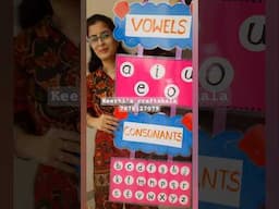 Vowels and Consonants wall hanging #vowels #phonics