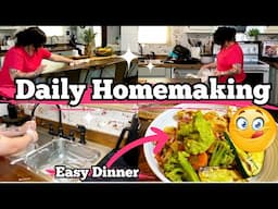 Mobile Home Homemaking Day 💛 | Clean With Me + Easy Dinner Recipe