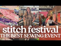 Let's go to the Stitch Festival 2025! Huge sewing event with fabric shopping and fabric haul