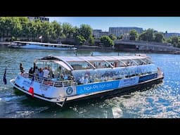 We Take the Batobus River Boat in Paris, France | River Seine