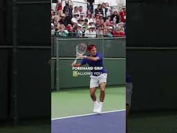 Why can Federer hit any forehand he wants from anywhere on the court?