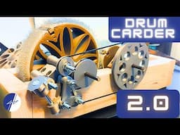 3D-Printed Drum Carder Update (Nearly Finished)