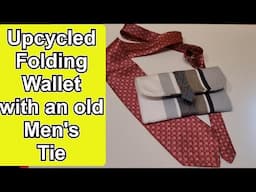 Using old men's ties to make an easy fold wallet