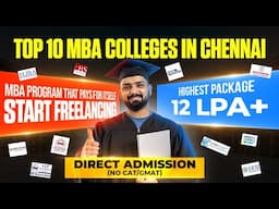 Top 10 MBA Colleges in Chennai Without CAT/GMAT | Easy Admission + AI-Ready MBA Programs (2025-2026)