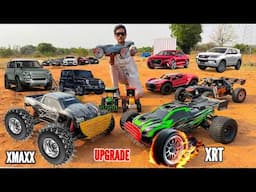I Build New Saw Blade Tyres For RC Xmaxx & XRT Run on Mud Track  - Chatpat toy TV