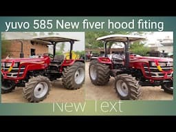Mahindra yuvo 585 New fiver hood fiting BMW TRACTOR HUB 9814266938#trending #yuvotractor #viralvideo