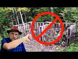 Easy Composting the Lazy Way 🔪🍂🔪 Learn My Cut & Drop Method
