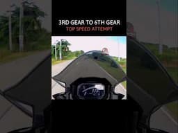 3rd to 6th Gear Top Speed Attempt 💀 #ninja650 #shorts #short