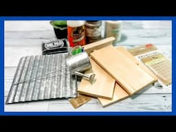 Rustic Decorative House DIY || Using Dollar Tree Supplies || Just 1 Cute Craft
