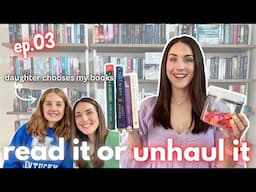 letting my 11 year old choose my tbr| read it or unhaul it reading vlog