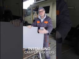 How to install drawer runners in a camper van short