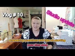 Vlog 10: View questions and tips on starting your own upcycled clothing Etsy shop