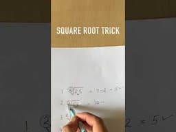 Square Root Trick #trending #shortsfeed #mathstricks #students