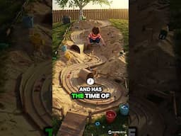 Inspired by Fubeca Race… He built a track in his backyard! 😍👏
