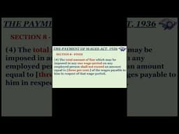 Payment of Wages Act 1936 | Section 8(2) Part 2 - Session 4 #statutorycompliance #readytogetupdate