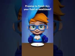 Promise to finish all your food at mealtimes so your plate is super-clean? #shorts